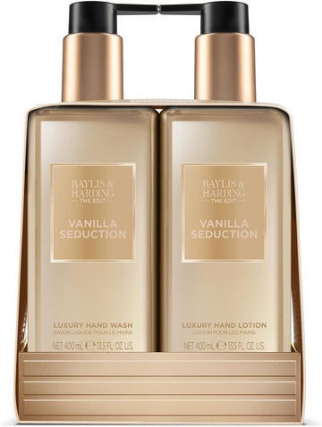 Baylis & Harding The Edit Vanilla Seduction 2 Bottle Set, 400 Ml Hand Wash & 400 Ml Hand Lotion - Vegan Friendly (Pack Of 1)