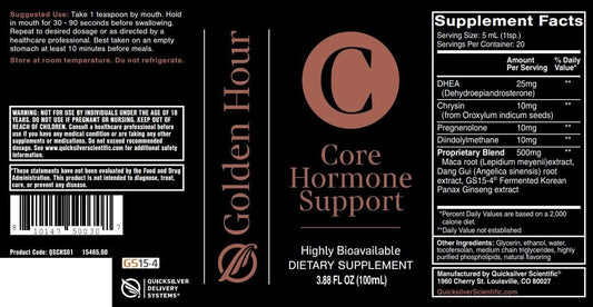 Quicksilver Scientific Core Hormone Support 3.88 fl oz (100ml) : Health & Household