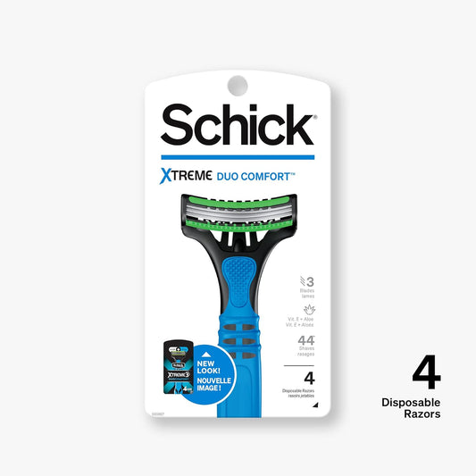 Schick Xtreme 4 Outlast Razor — Schick Xtreme4 Disposable Razors Men, 3 Count (Pack of 1)