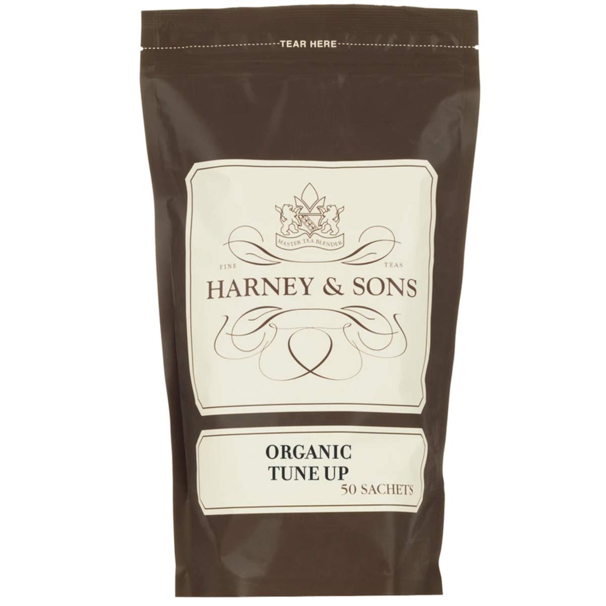 Harney & Sons Organic Tune-Up Tea, Bag Of 50 Sachets, 50 Count