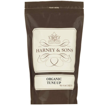 Harney & Sons Organic Tune-Up Tea, Bag Of 50 Sachets, 50 Count