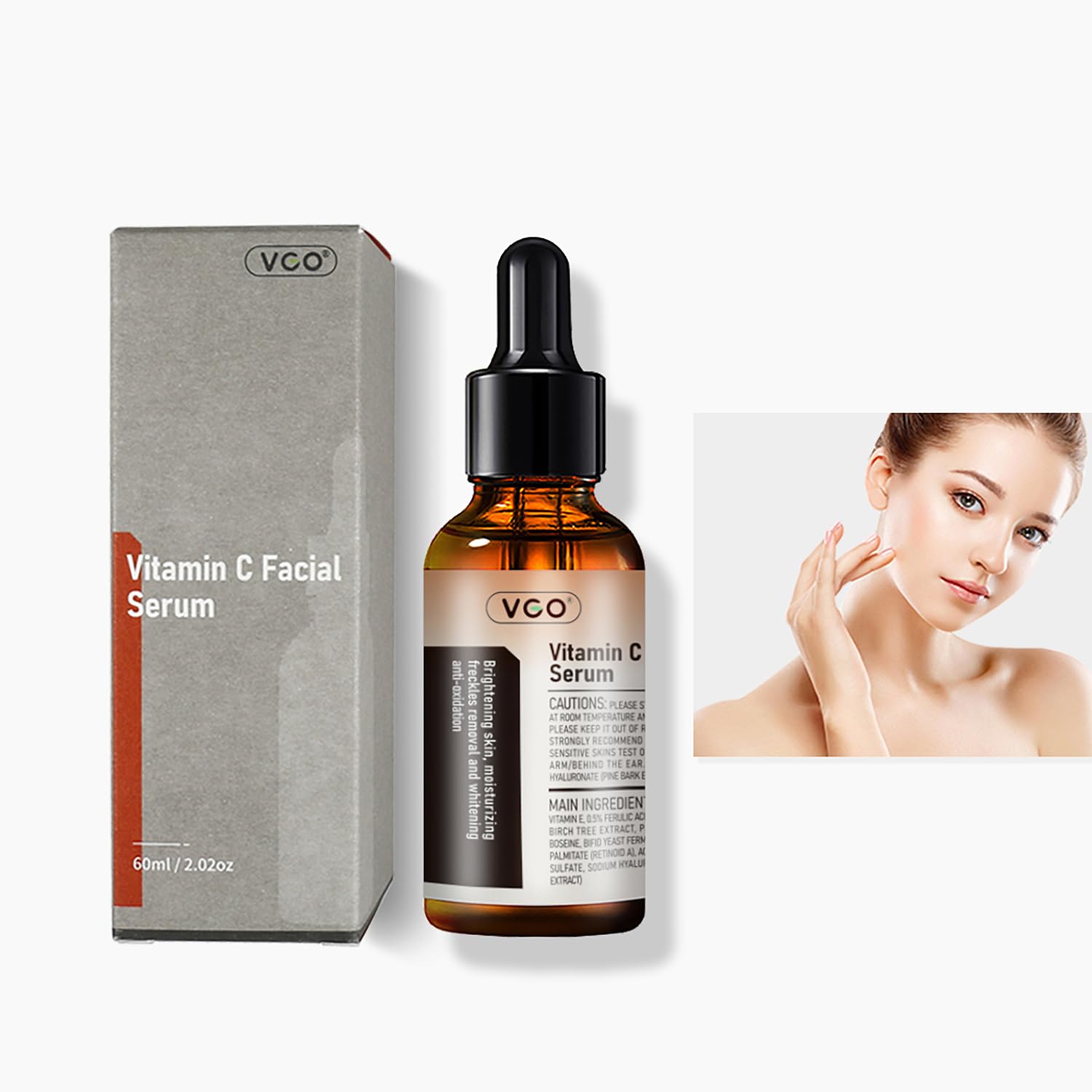 Vgo Vitamin C Vitamin E Facial Serum, 60Ml / 2.02Oz