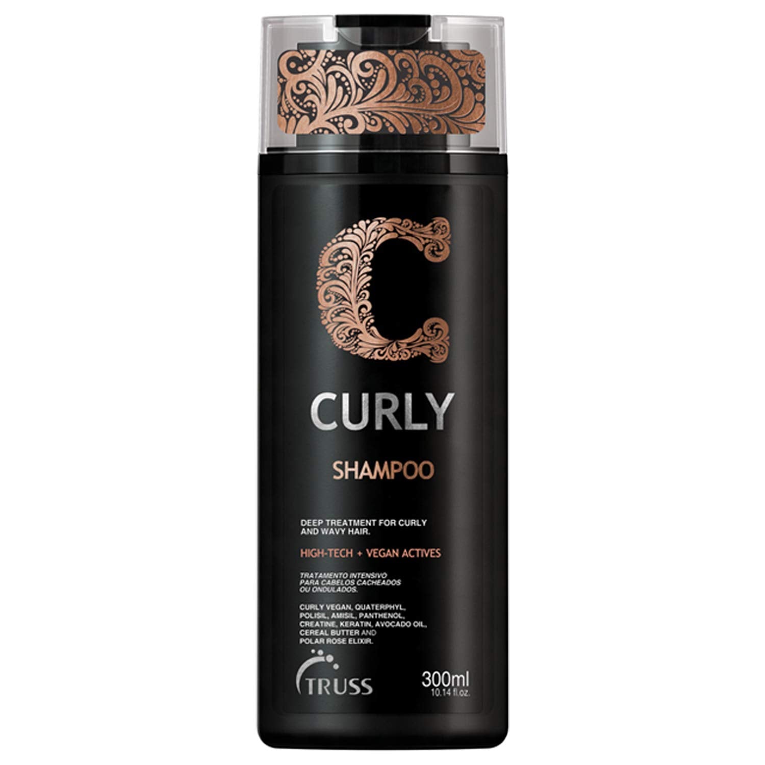 Truss Curly Shampoo - Gentle Cleansing For Defined, Detangled, Frizz-Controlled Wavy And Curly Hair With Softness, Moisture Balance And Conditioning