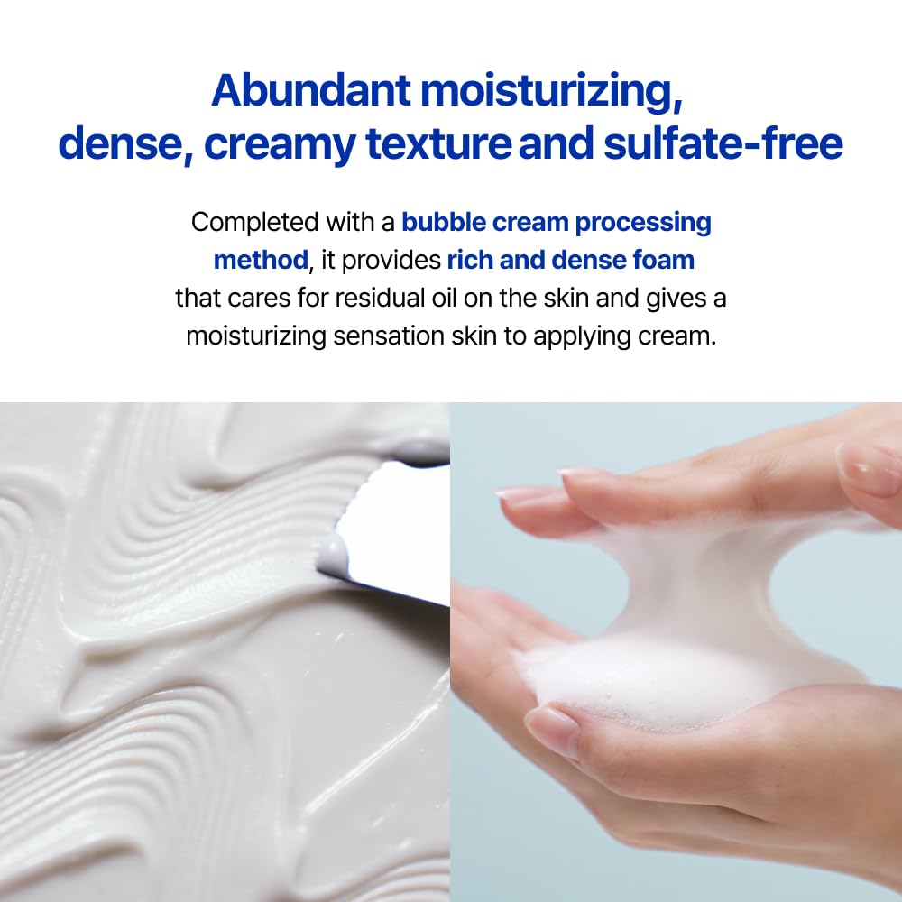 Real Barrier Cream Cleansing Foam(Box), Gentle Sulfate-Free Amino Acid Moisturizing Face Cleansing Foam, Skin Barrier Protection Wash With Ceramide, 4.05 Fl. Oz., 120Ml