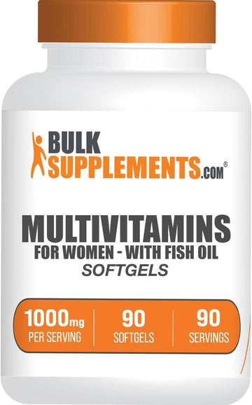 Bulksupplements.Com Multivitamin For Women Softgels - Women'S Multivitamin With Iron, Multimineral Supplement, With Fish Oil - Gluten Free, 1 Softgel Per Serving, 90 Count (Pack Of 1)