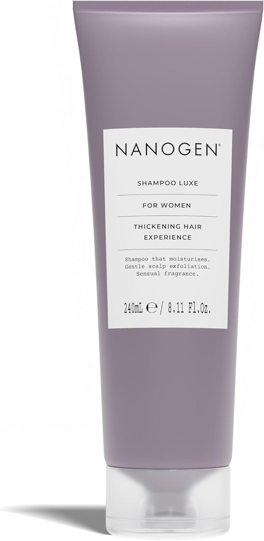 Nanogen Thickening Luxe Shampoo For Women 240Ml - Conditioning Shampoo, Deep Cleansing With Salicylic Acid And Hair Growth Ingredients To Encourage Hair Growth. Can Use With Minoxidil Treatment