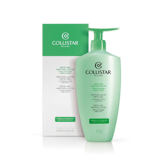 Collistar Anti-Cellulite Kryo Gel Body Cream With Cooling Effect, Stimulates Microcirculation And Fluid Drainage For Orange Peel, Heavy Legs And Sensitive Capillaries 400Ml