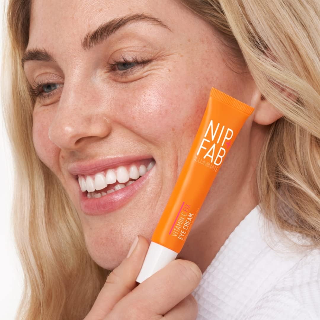 Nip+Fab Vitamin C Fix Eye Cream 10% 0.5 fl oz | with Peptides, Caffeine and Niacinamide for Smoother, Brighter Under Eye Skin | 3 Forms of Vitamin C : Amazon.co.uk: Beauty