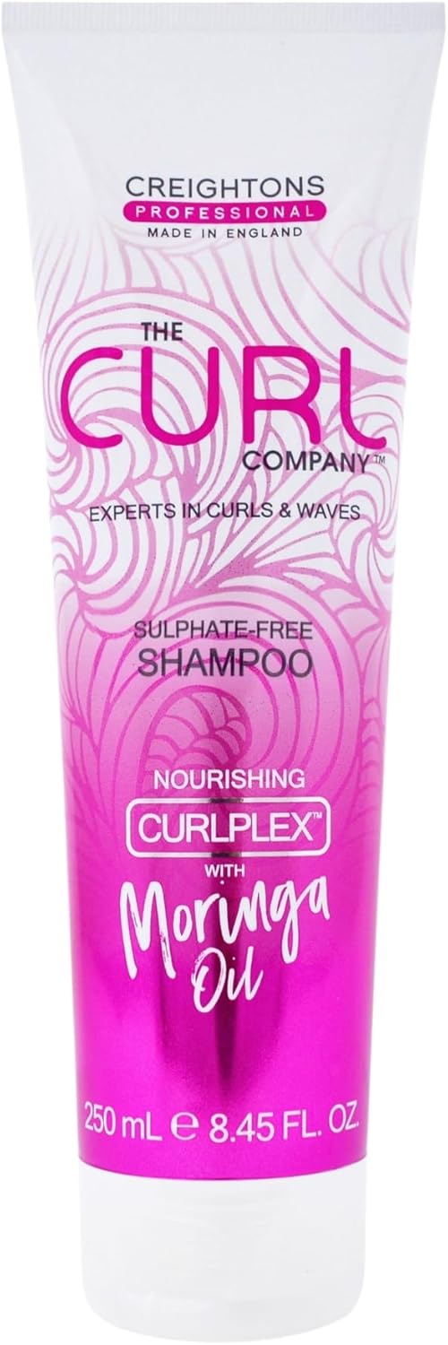 The Curl Company Sulphate-Free Shampoo (250 Ml) - Gentle To Curls And Scalp, Perfect For Curls, Kinks, Coils And Waves Professionally Formulated With Curplex & Nourishing Moringa Oil