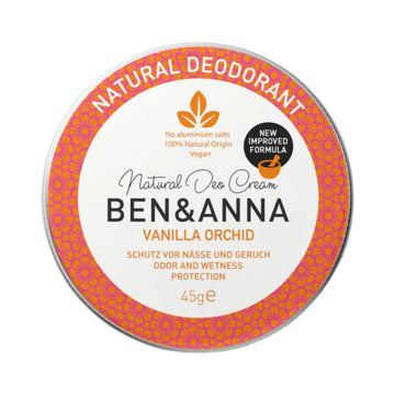 Ben & Anna Natural Vanilla Orchid Cream Deodorant Tin 1.59 Oz