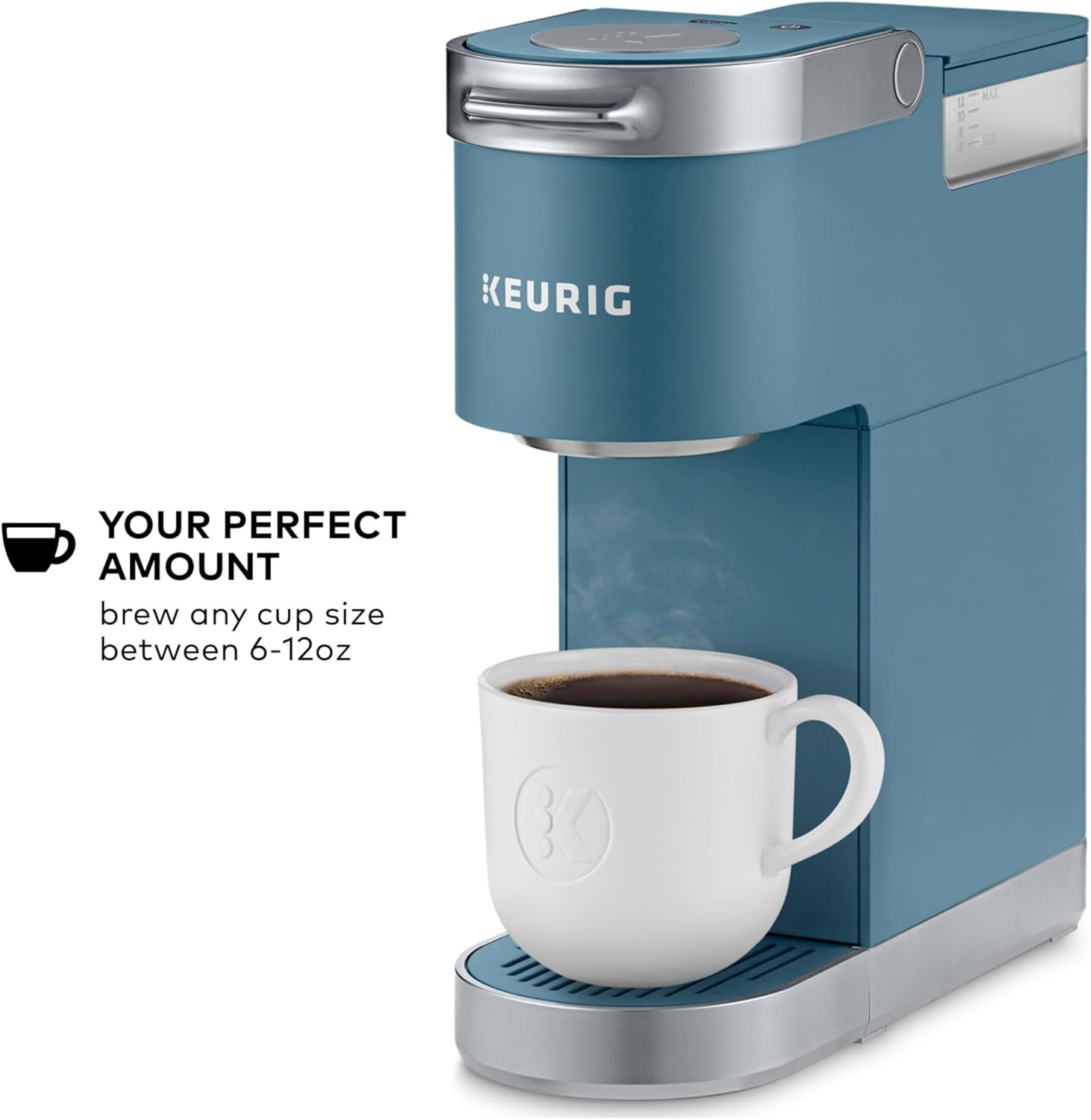 Keurig K-Mini Plus Single Serve K-Cup Pod Coffee Maker, Evening Teal: Home & Kitchen