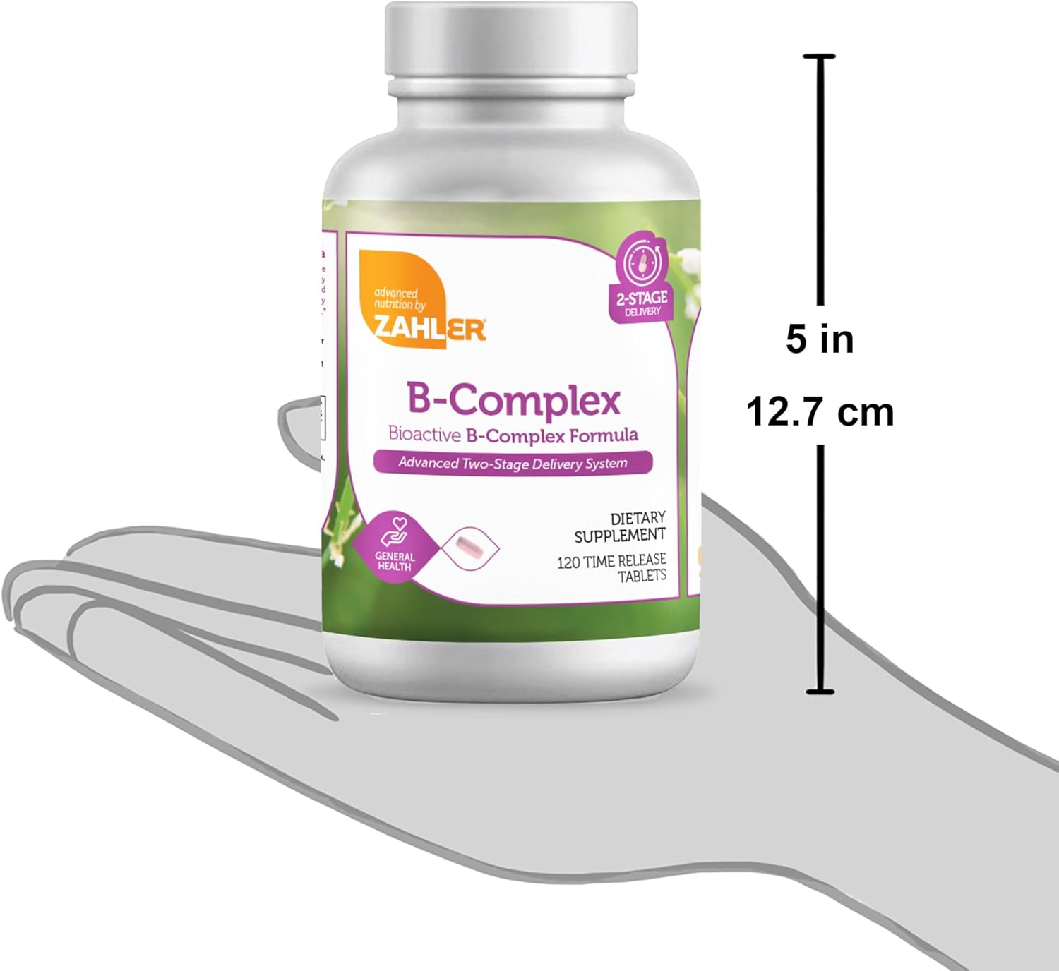 Zahler B Complex, Bioactive B-Complex Vitamins with Folate, Advanced Two-Stage delivery System, Certified Kosher, 120 Timed Release Tablets : Health & Household