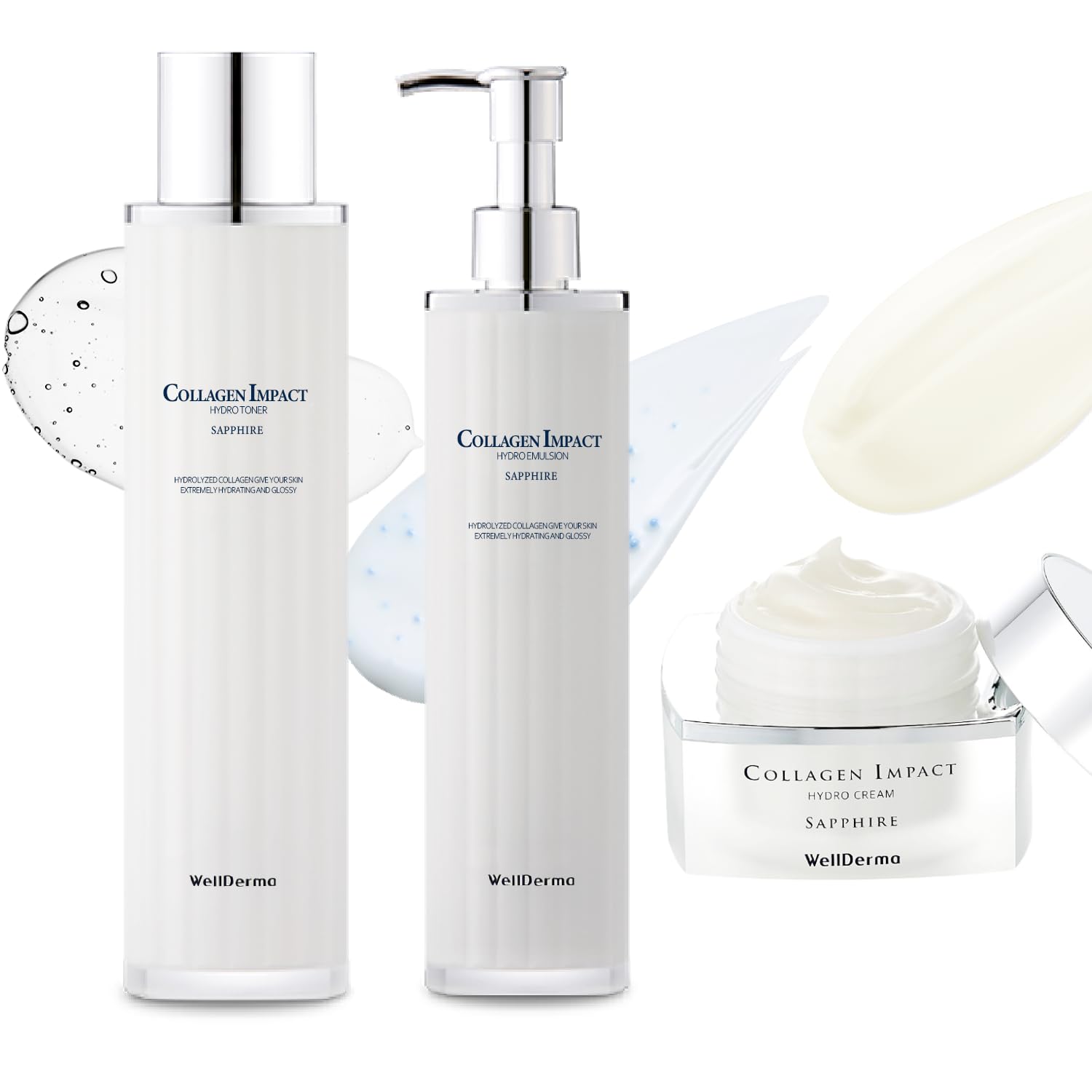 Wellderma Sapphire Collagen Impact Hydro Skin Care Set