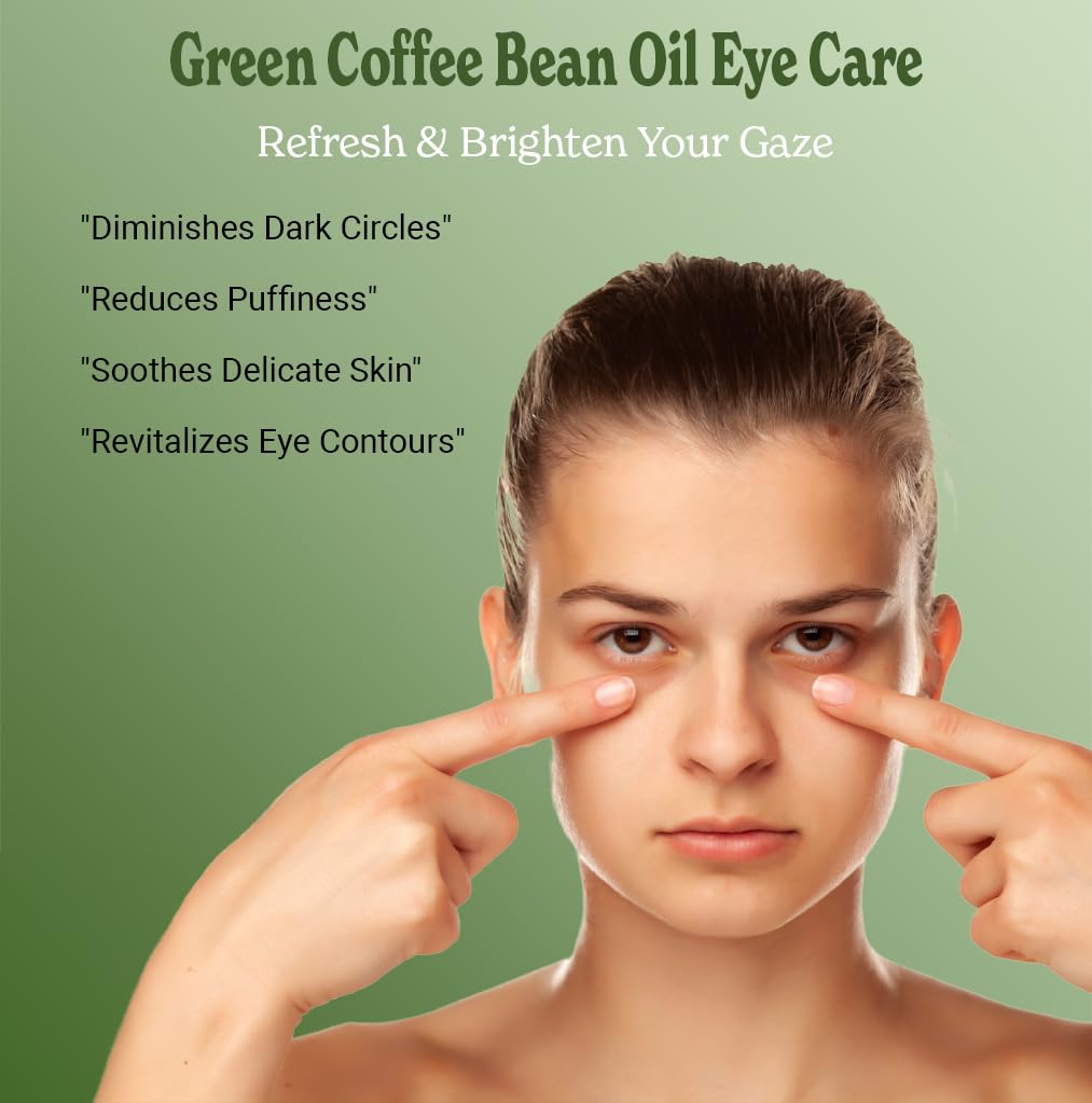 Bella Terra Oils - Green Coffee Bean Oil 2 oz - Packed with Chlorogenic Acid & Ferulic Acid, Abundant Essential Fatty Acids, Pure Coffee Bean Extract Essence : Beauty & Personal Care