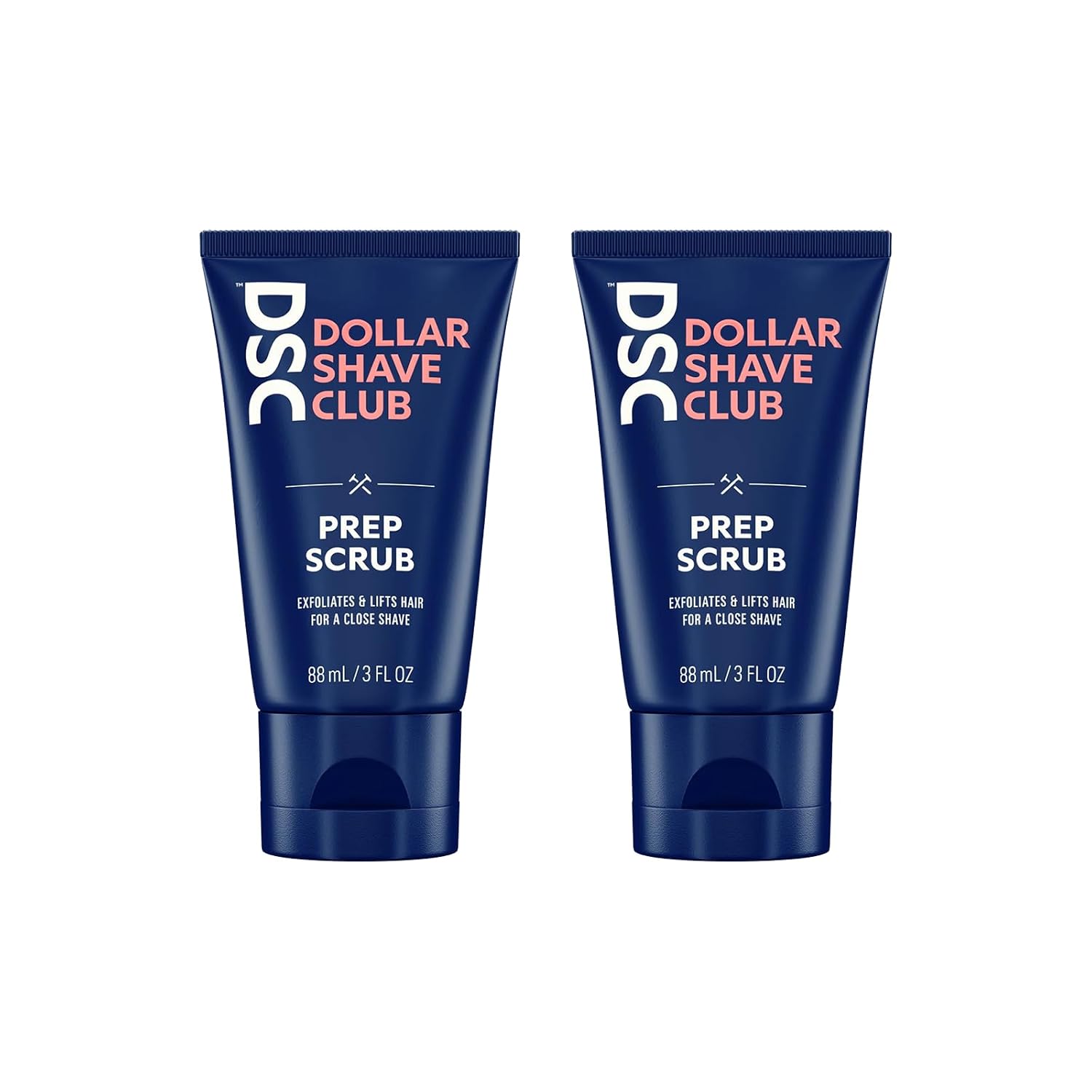 Dollar Shave Club | Prep Scrub 2 Ct. | A Pre-Shave Exfoliant Scrub For Face & Body, Exfoliates Dead Skin Cells And Lifts Hairs For A Close Shave, Helps Prevent Ingrown Hairs, Exfoliating Face Scrub