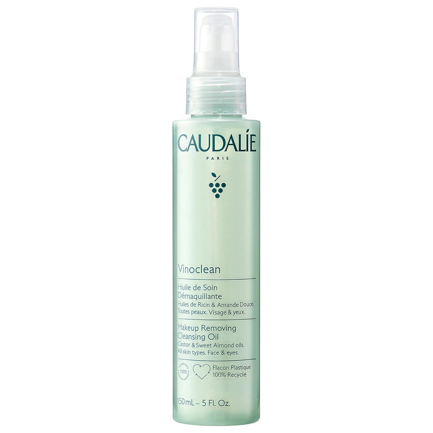 Caudalie Vinoclean Makeup Removing Cleansing Oil, Waterproof Makeup Remover