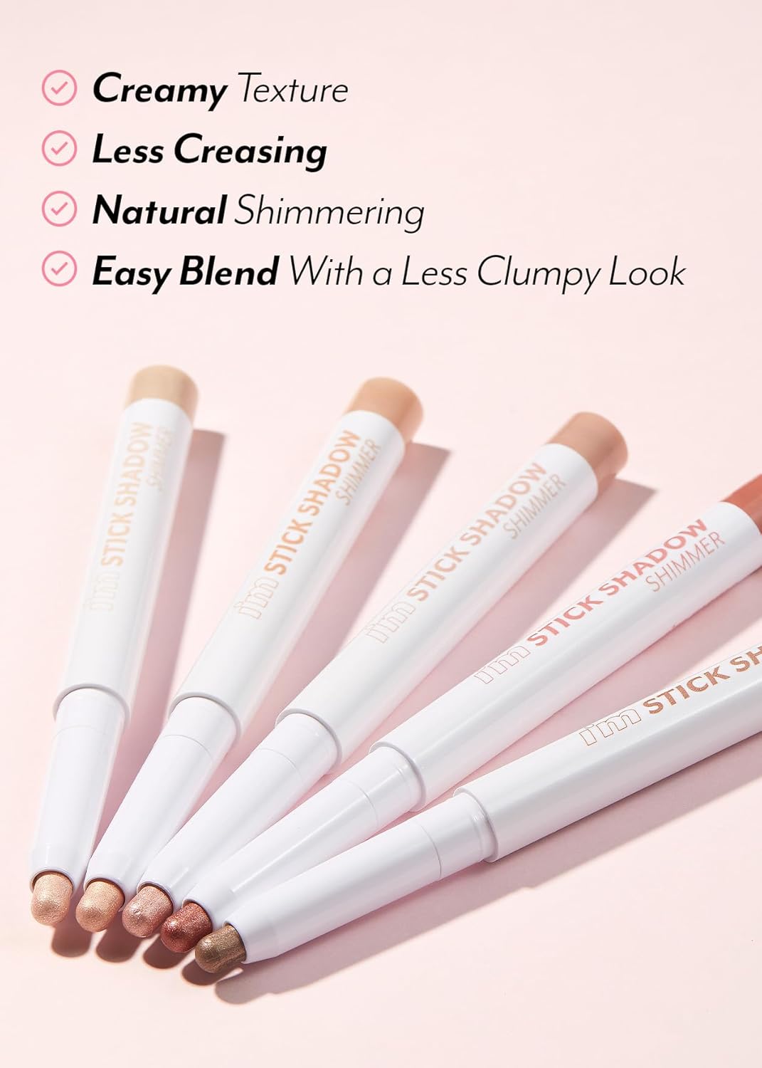 I'M Meme Eyeshadow Stick - I'M Stick Shadow Shimmer | Long Wear Blendable, Creamy, Pearly Finish, Under Eye Makeup Suitable For Beginners, Valentine Day Gift, 005 Taupe Trinket, 0.03 Oz