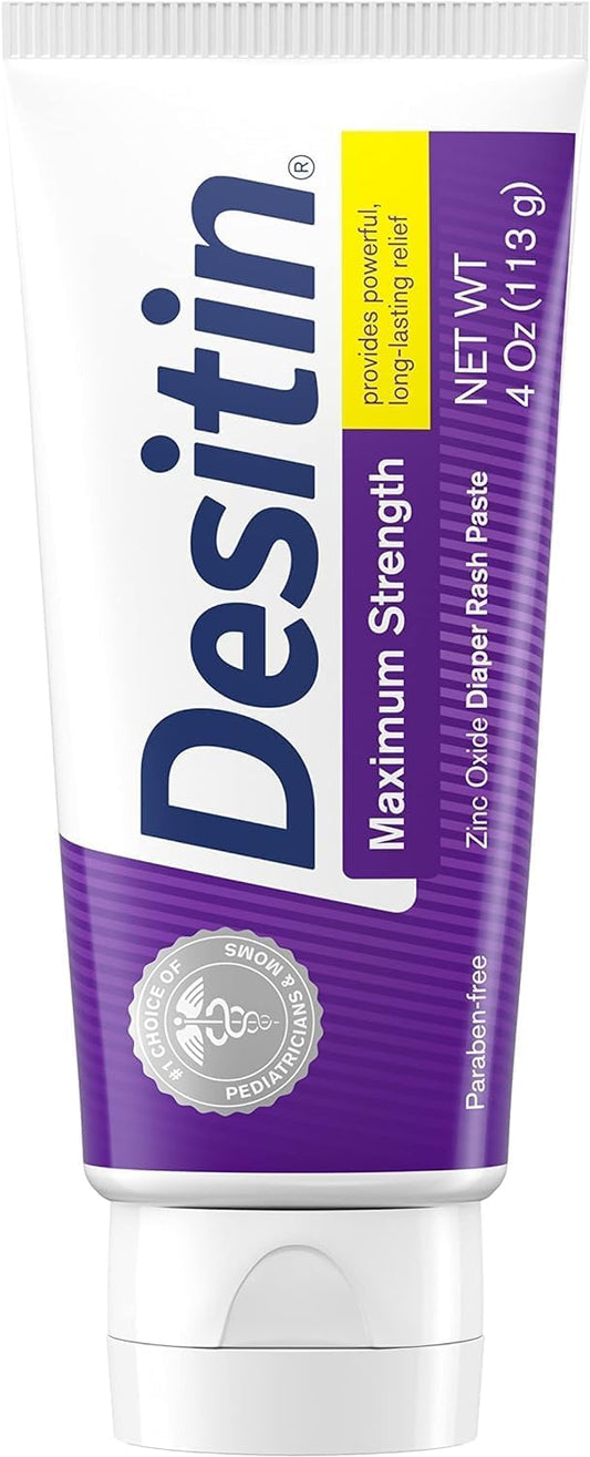 DESITIN Maximum Strength Diaper Rash Paste 4 oz ( Pack of 12)