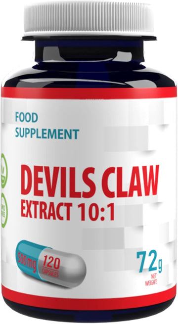 Hepatica Devil’S Claw 10:1 Extract – 5000Mg Equivalent | 120 Vegan Capsules | High-Strength Joint & Anti-Inflammatory Support | Natural Aches & Mobility Relief Supplement