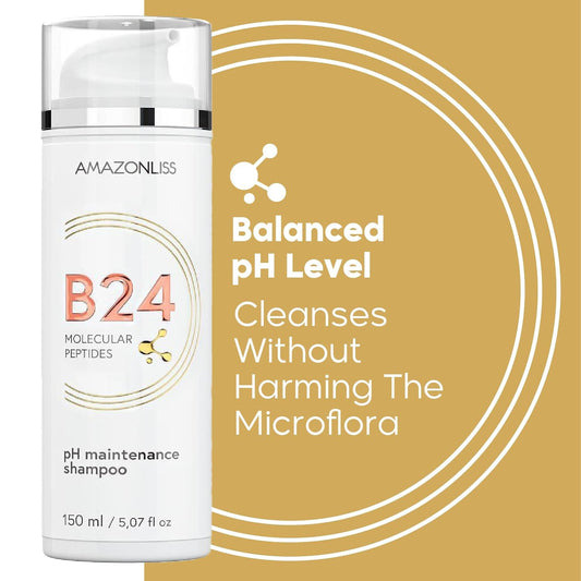 Amazonliss – B24 Molecular Peptides – pH maintenace shampoo 5.07 Fl Oz