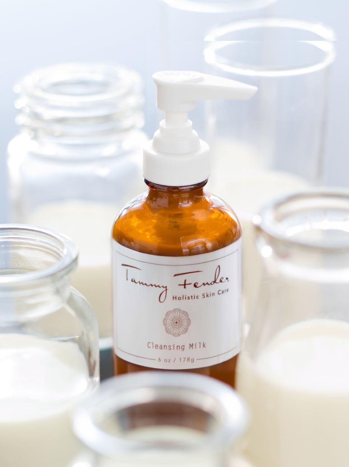 Tammy Fender - Cleansing Milk Natural Facial Cleanser | Natural, Organic, Cruelty Free, Non-Toxic Skincare | Lightweight, Gentle, & Rejuvenating Makeup Remover | Sensitive Skin Safe (6 Oz | 178 G) : Beauty & Personal Care