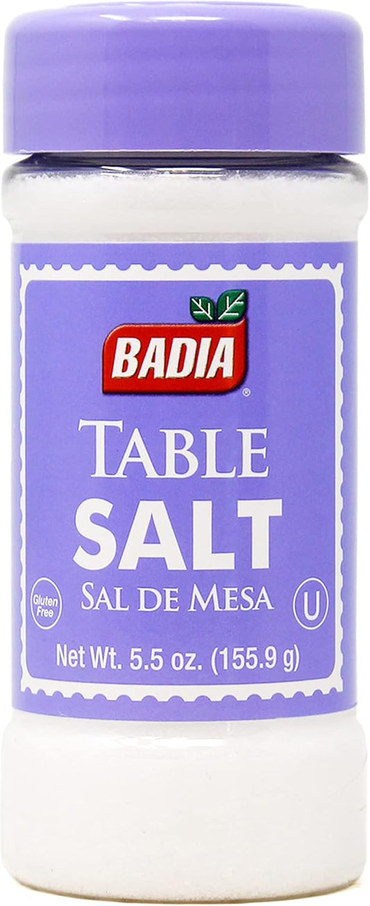 Badia Table Salt 142Ml - Pack Of 8