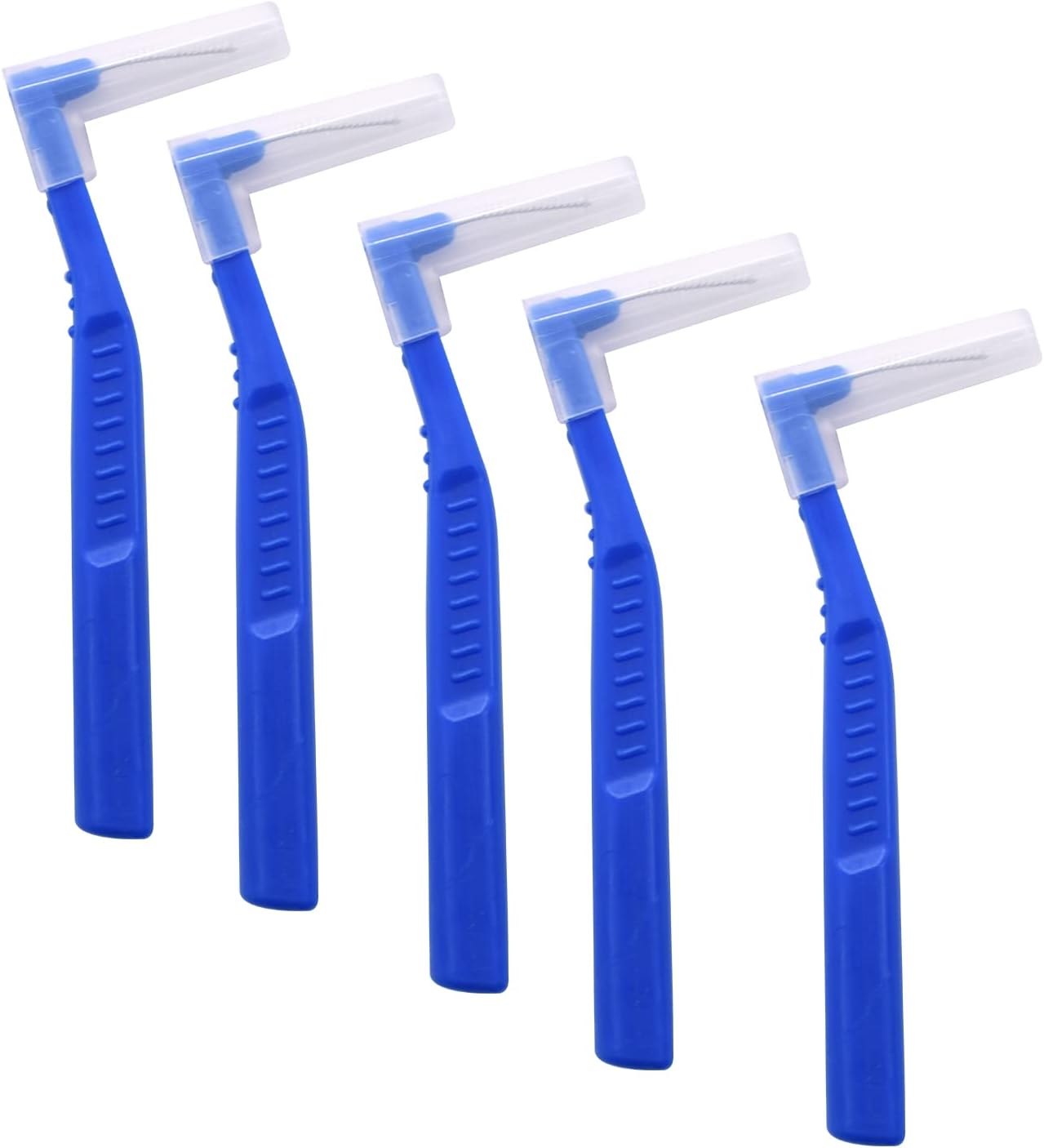 Angzhili 25 Pcs Interdental Angle Brushes, Reusable Dental Cleaners, Oral Hygiene Brush, Toothpick Floss for Braces, Tooth Cleaning Tool (Multi-Colored)
