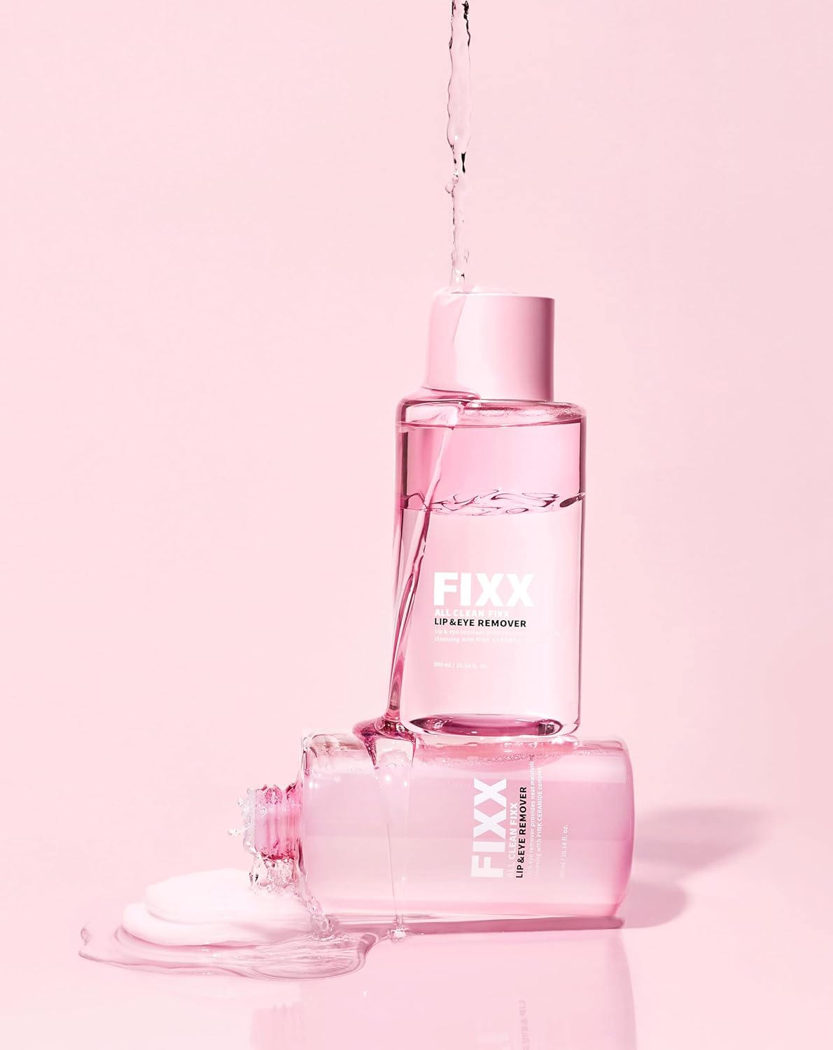 So'Natural Powder4Room All Clean Fixx Lip&Eye Remover, 10.14 Fl Oz (300Ml) | Eye Makeup Remover | Lip Makeup Remover | Waterproof Mascara Remover | Eye Makeup Remover For Sensitive Eyes