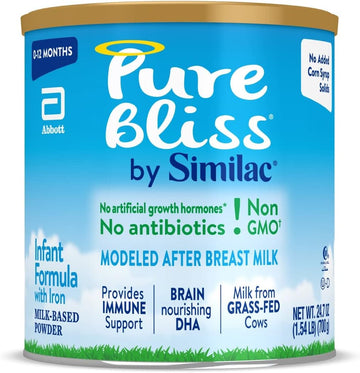 Pure Bliss by Similac Infant Formula, Gentle, Easy to Digest, Non-GMO, Powder, 24.7-oz Can