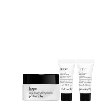 philosophy hope 3 piece skincare set 0.5 Oz. + 0.1 Oz. + 0.1 Oz