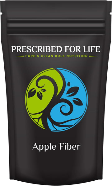 Prescribed For Life Apple Fiber Powder | Natural Apple Pectin Fiber Supplement for Digestive Health | Whole Apple Concentrate Powder | Vegan, Non GMO, Gluten Free (12 oz / 340 g)