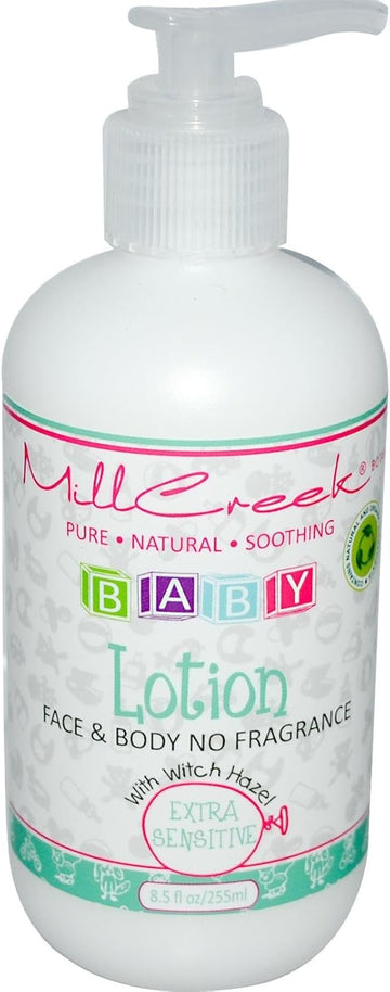 Mill Creek Baby Lotion With Witch Hazel, Fragrance Free - 8.5 Fl. Oz./ 255 Ml : Baby