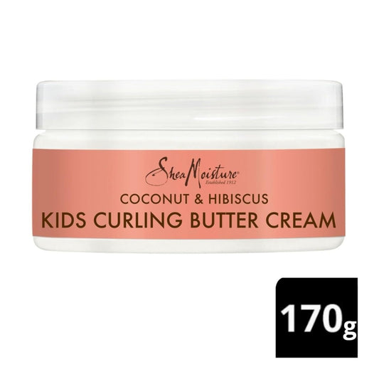 Sheamoisture Curling Styling Cream For Curl Definition Coconut & Hibiscus Curl And Detangle Kids Hair 6 Oz