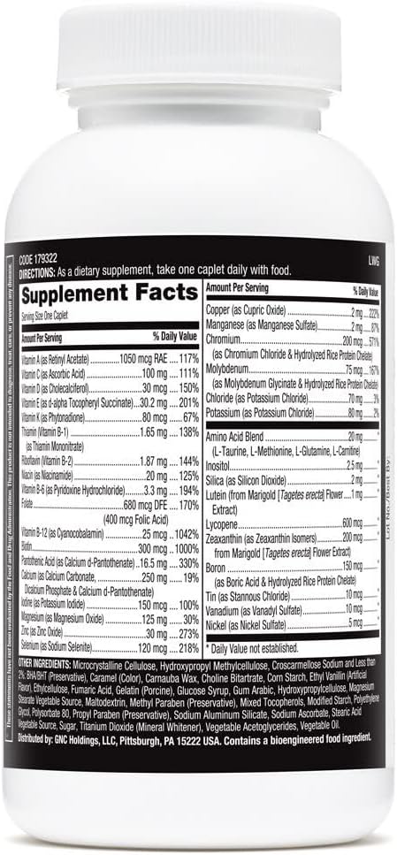 Gnc Mega Men Essentials One Daily Multivitamin | Supports Overall Health And Muscle Performance | 60 Count