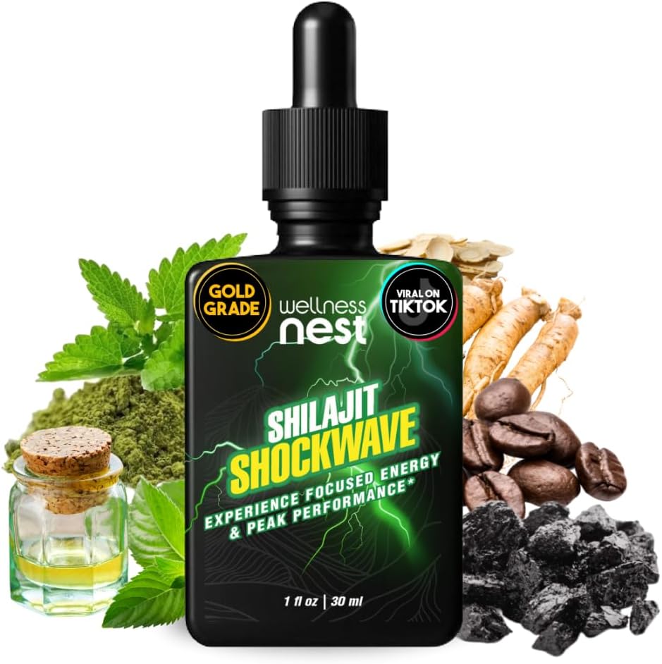Gold Grade Pure Himalayan Shilajit Resin And Shilajit Shockwave Drops