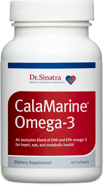 Dr. Sinatra Clinical Grade Calamarine Omega-3 Supplement With Dha And Epa For Brain, Heart, And Eye Health (60 Softgels)