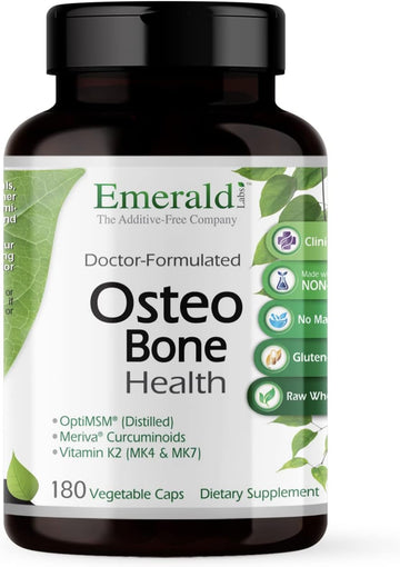 Emerald Labs Osteo Bone Health - Dietary Supplement With Vitamins K1,