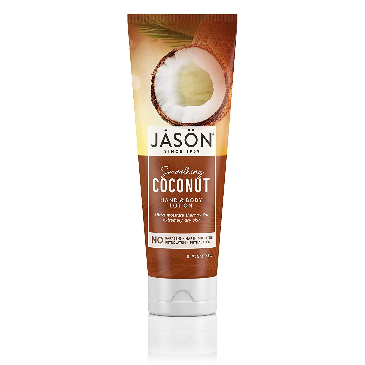 Jason Hand & Body Lotion, Smoothing Coconut, 8 Oz