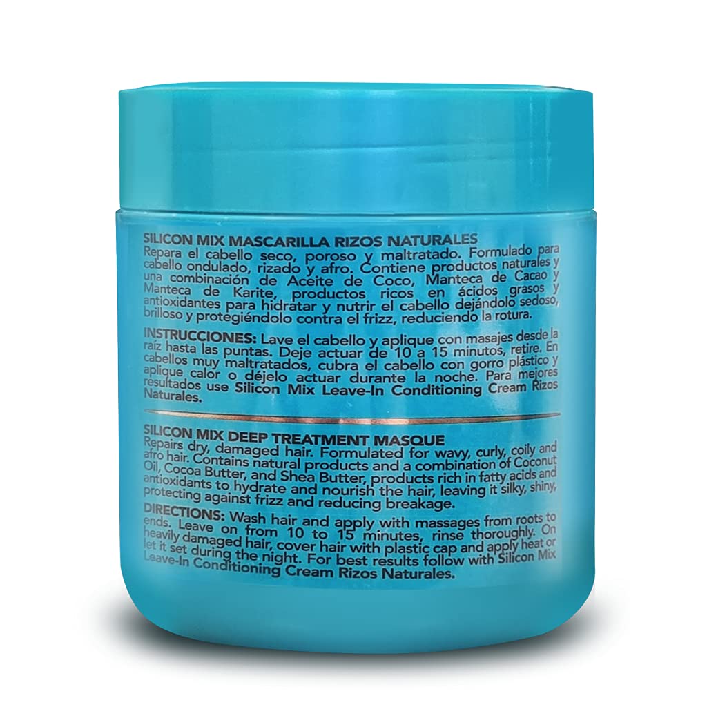 Silicon Mix Rizos Natural Hair Mask for Natural Wavy and Curly Hair 478 g - Intensive Moisturising Hair Mask : Beauty & Personal Care