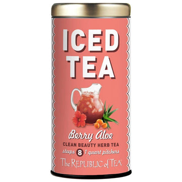 The Republic Of Tea Beautifying Botanicals® Berry Aloe Herbal Iced Tea Bags (8 Count)