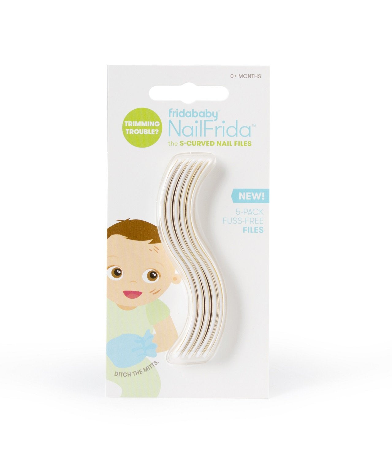 Frida Baby Nailfrida The S-Curved Baby Nail Files, Nail Trimmer For Baby, Designed For Small Fingers, 5 Count