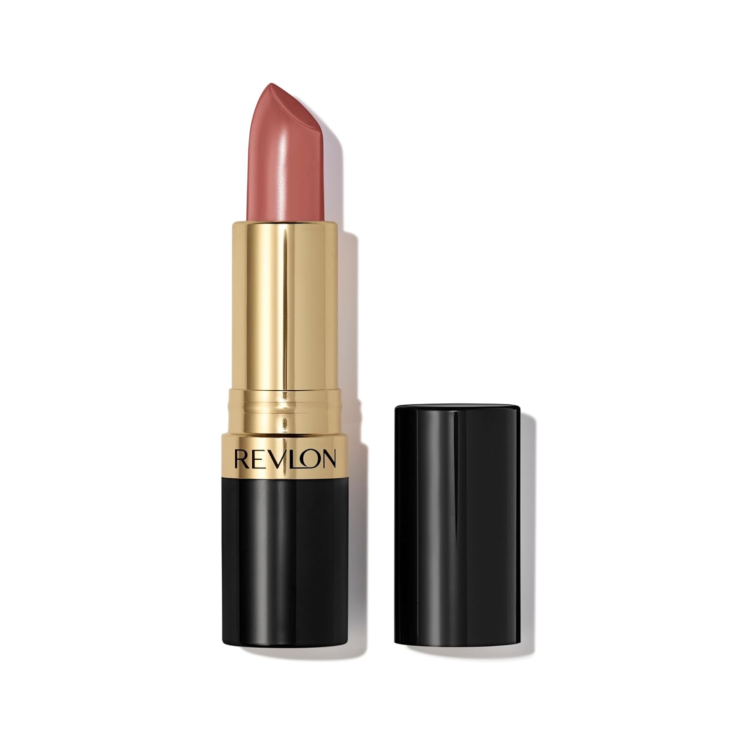 Revlon Lipstick, Super Lustrous Lipstick, Creamy Formula For Soft, Fuller-Looking Lips, Moisturized Feel In Nudes & Browns, Bare It All (755) 0.15 Oz