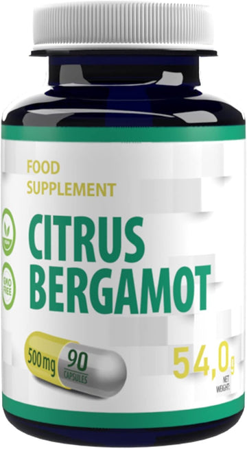 Hepatica Citrus Bergamot Extract 500Mg – 90 Vegan Capsules | High-Strength Supplement | 3Rd Party Lab Tested | No Fillers Or Bulkers