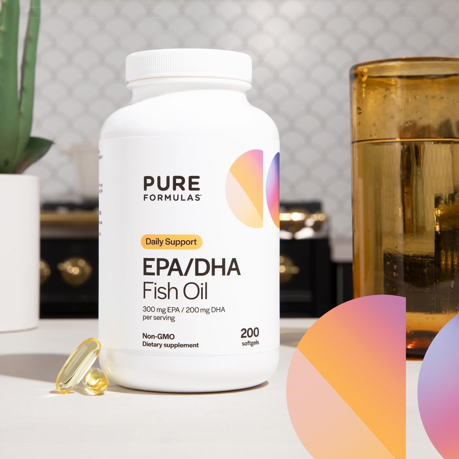 Epa Dha Omega 3 Supplement 300 Mg Epa 200 Mg Dha Per Serving | Fish Oil Omega 3 Fatty Acids For Women & Men High Epa Fish Oil Efa Support Cardiovascular And Brain Health Non-Gmo 200 Softgels : Health & Household
