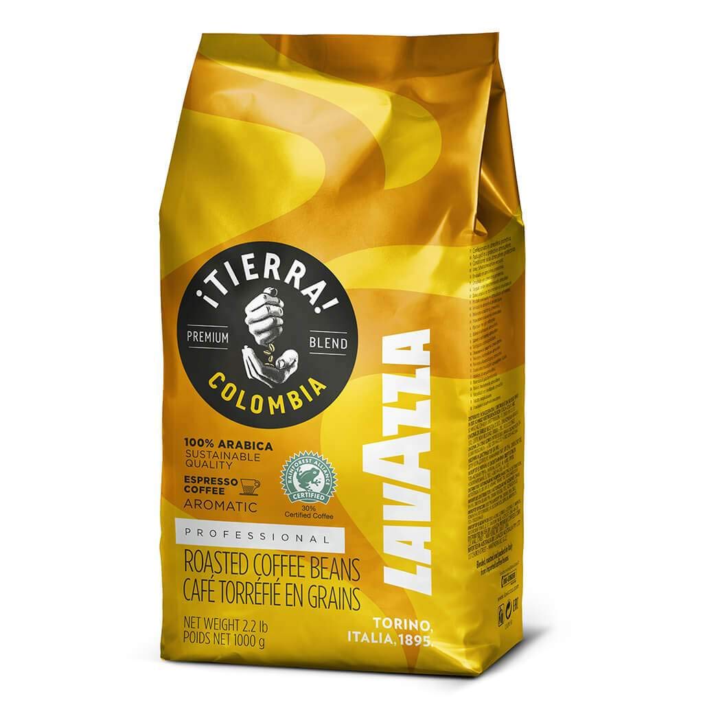 Lavazza ¡Tierra! Colombia 100% Arabica Whole Bean Espresso, Coffee, 2.2 Pound ,Notes Of Tropical Fruit Are Accompanied By Scents Of Lime Peel And Jasmine