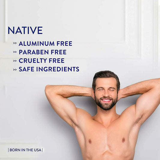 Native Deodorant | Natural Deodorant For Men, Aluminum Free With Baking Soda, Coconut Oil And Shea Butter | Eucalyptus & Mint