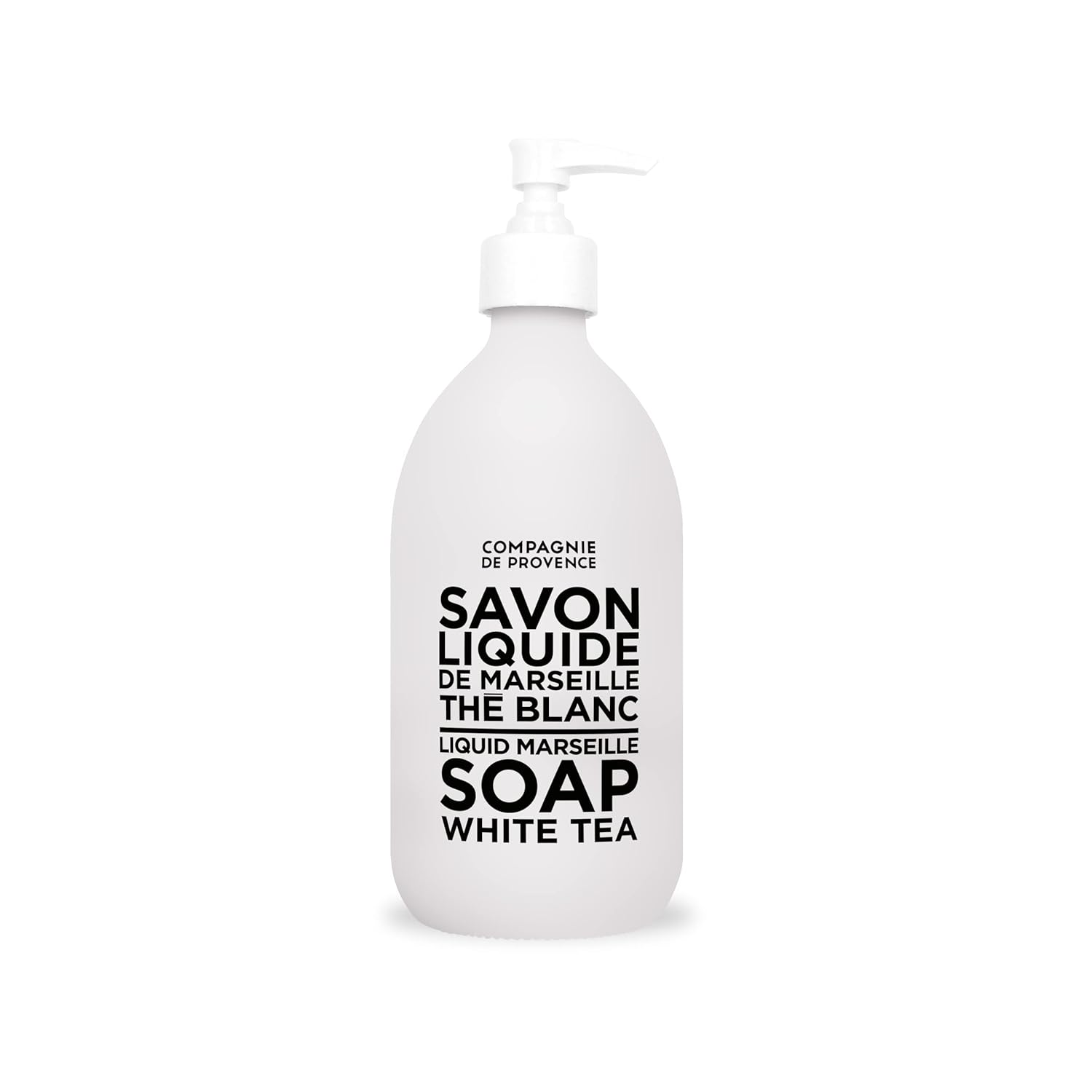 Compagnie De Provence Savon De Marseille Extra Pure Liquid Soap - White Tea - 16.7 Fl Oz Glass Pump Bottle