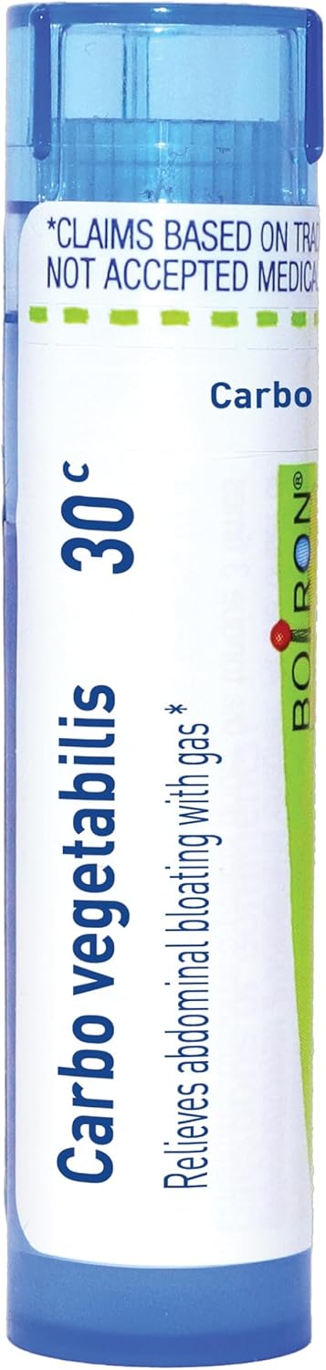 Boiron Carbo Vegetabilis 200Ck Homeopathic Medicine For Bloating & Gas - 80 Pellets