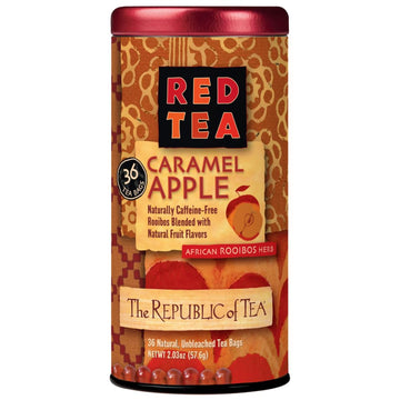 The Republic Of Tea Caramel Apple Red Tea, 36-Count, Packaging May Vary