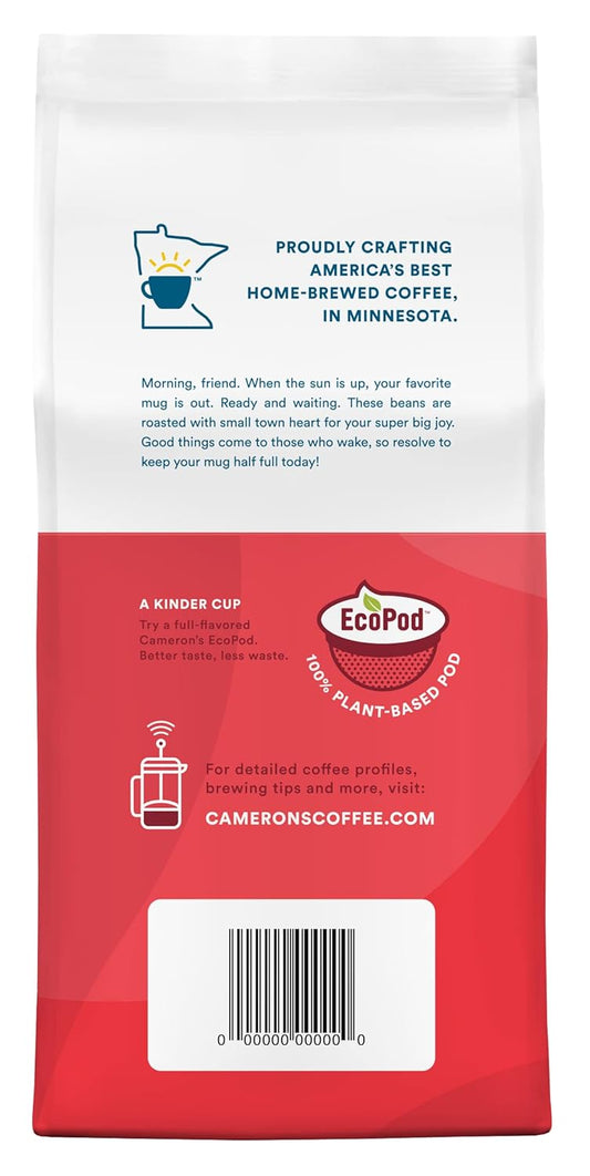 Cameron's Coffee Roasted Ground Coffee Bag, Flavored, Sea Salt Caramel, 12 Ounce, Pack of 6